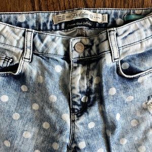 Trafaluc by Zara. USA sz2 polka dot skinny jeans